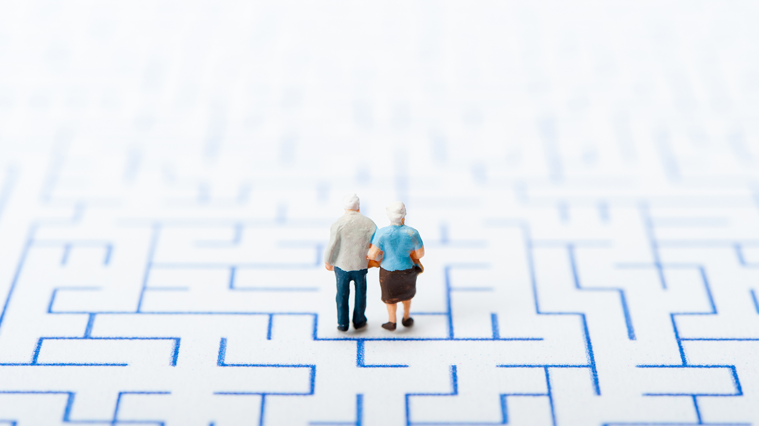 Demenz-Teaser Demenz kann zum Verlust des Gedächtnis und der Denkfähigkeit führen und einen Schleier der Vergesslichkeit herbeiführen.